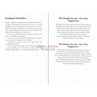 The Simple Seerah-Part 3 -The Story of Prophet Muhammad (s.a.w.) Part Three by Asim Khan &amp; Toyris MiahForeword by Mufti Menk
ISBN: 9781739909536