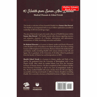 40 Hadith Collection by Shahrul Hussain & Zahed Fettah
ISBN: 9780860379959