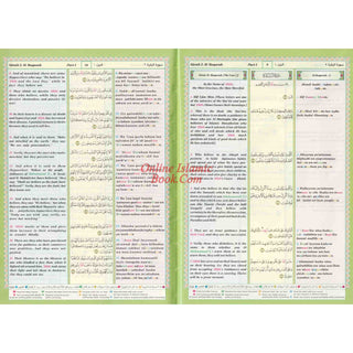 The Noble Quran: Transliteration in Roman Script with Arabic Text and English Rainbow Color (Medium Size) 8.0 x 5.5 x 1.3 inch