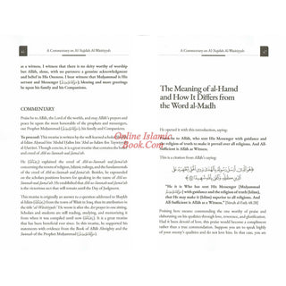 A Commentaary on Al-Aqidah Al-Wasitiyyah 2 Vol Set by Imam Ibn Taymiyyah ISBN Vol 1:9798892387484