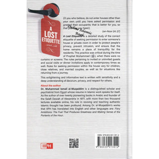 A Lost Etiquette by Muhammad Ismail al-Muqaddim
ISBN: 9786035013512