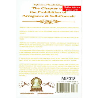 Explanation Of Riyaadh Saliheen: The Chapter on the Prohibition of Arrogance and Self-Conceit By Shaykh Muhammad bin Saleh al-'Uthaymeen
ISBN: 9781628906080