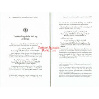 Explanation Contemplation upon Al-Fatihah,
The Mother of the Book Integral Aspect of the Prayer By Shaikh Saalih ibn Abdul-Aziz Aal Ash-Shaikh
ISBN: 9798350711547