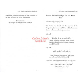 Forty Hadith Concerning The Major Sins by Hassan Somali
ISBN: 9781532369407