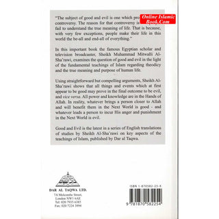 Good and Evil By Sheikh Al-Sha'rawi
ISBN: 9781870582254