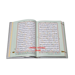 The Holy Quran-Color Coded Tajweed Rules (Ref 123CC) Persian Script (Medium Size)