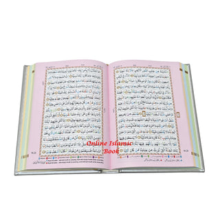 The Holy Quran-Color Coded Tajweed Rules (Ref 123CC) Persian Script (Medium Size)