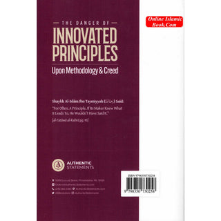 The Danger Of Innovated Principles Upon Methodology &amp; Creed By Shaykh Hasan al-Mardawi
ISBN: 9798350730258
