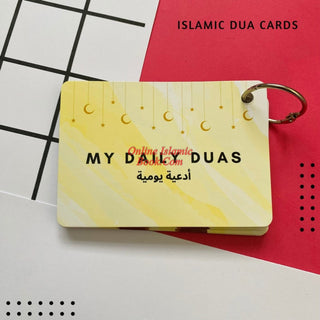 Daily Dua Cards Islamic Flash Cards for Muslim Children