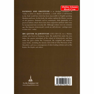 Patience and Gratitude By Ibn Qayyim al-Jawziyyah
ISBN: 9781897940617