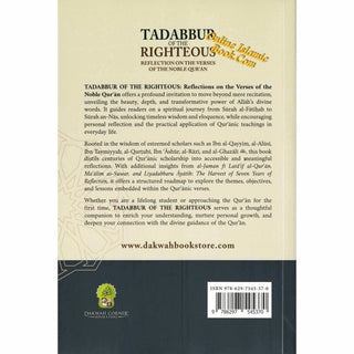 Tadabbur of the Righteous: Reflection on the Verses of the Noble Quran
ISBN: 9786297545370