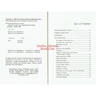 The Book of Major Sins By Imam Muhammad ibn Sulayman at-Tamimi
ISBN: 9789960955049