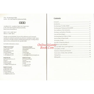 The Meaning of Islam: A Brief Explanation of the Most Important Principles Teachings By Abu Iyad Amjad bin Muhammad Rafiq
ISBN: 9781640073807