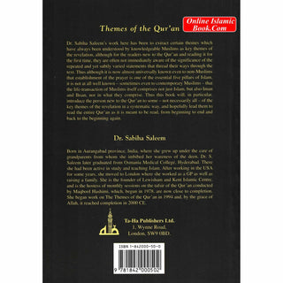 Themes of the Quran What does Quran Say to Us? By Dr. Sabiha Saleem
ISBN: 9781842000502