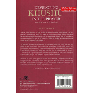 Developing Khushu in the prayer By Muhammed Salih al Munajjid
ISBN: 9781904336242